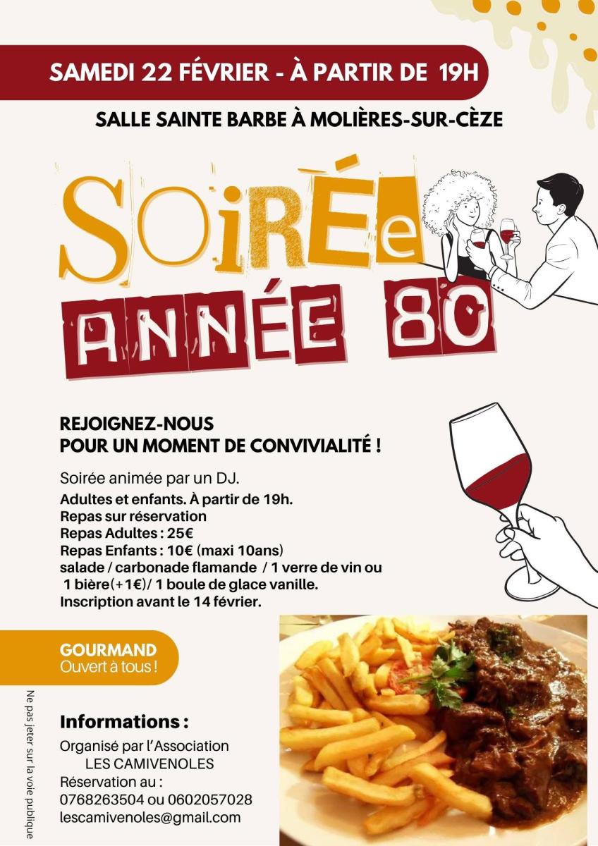 Soirée année 80