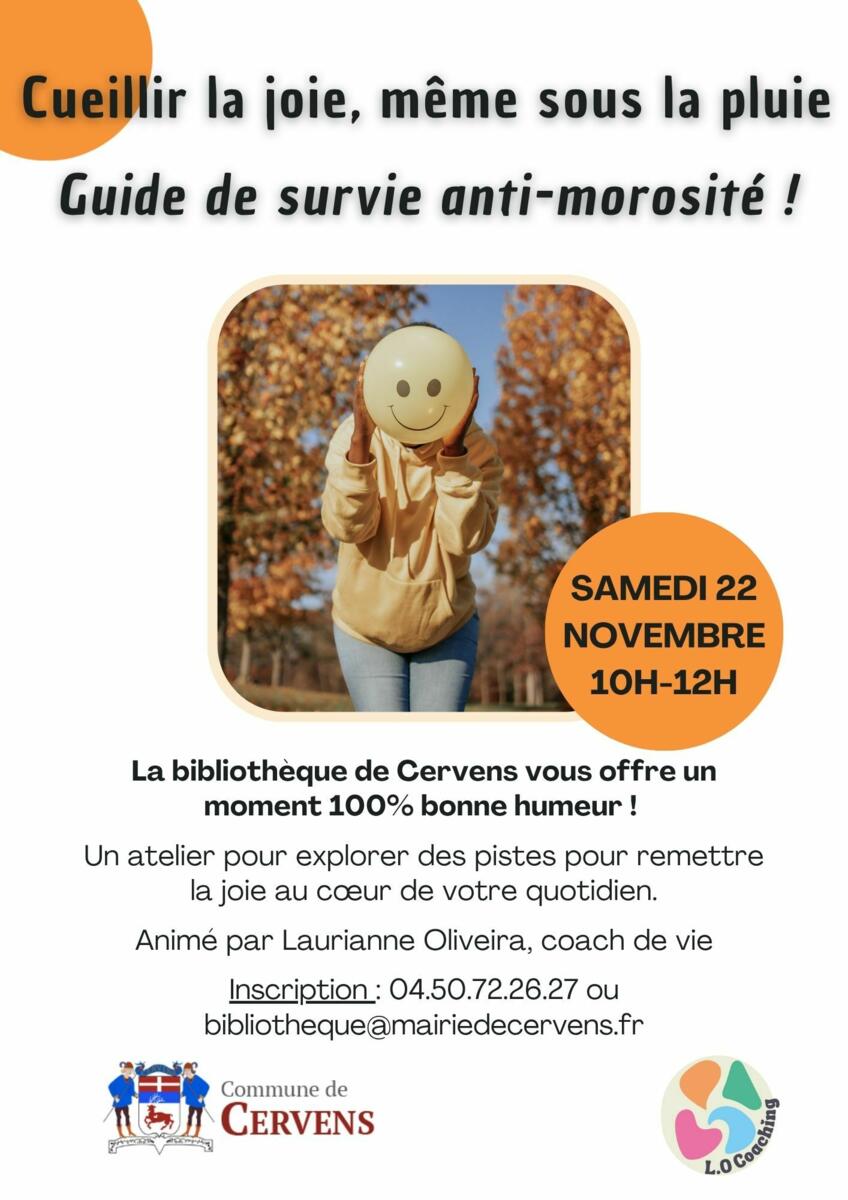 Atelier bibliothèque:  "joie de vivre"