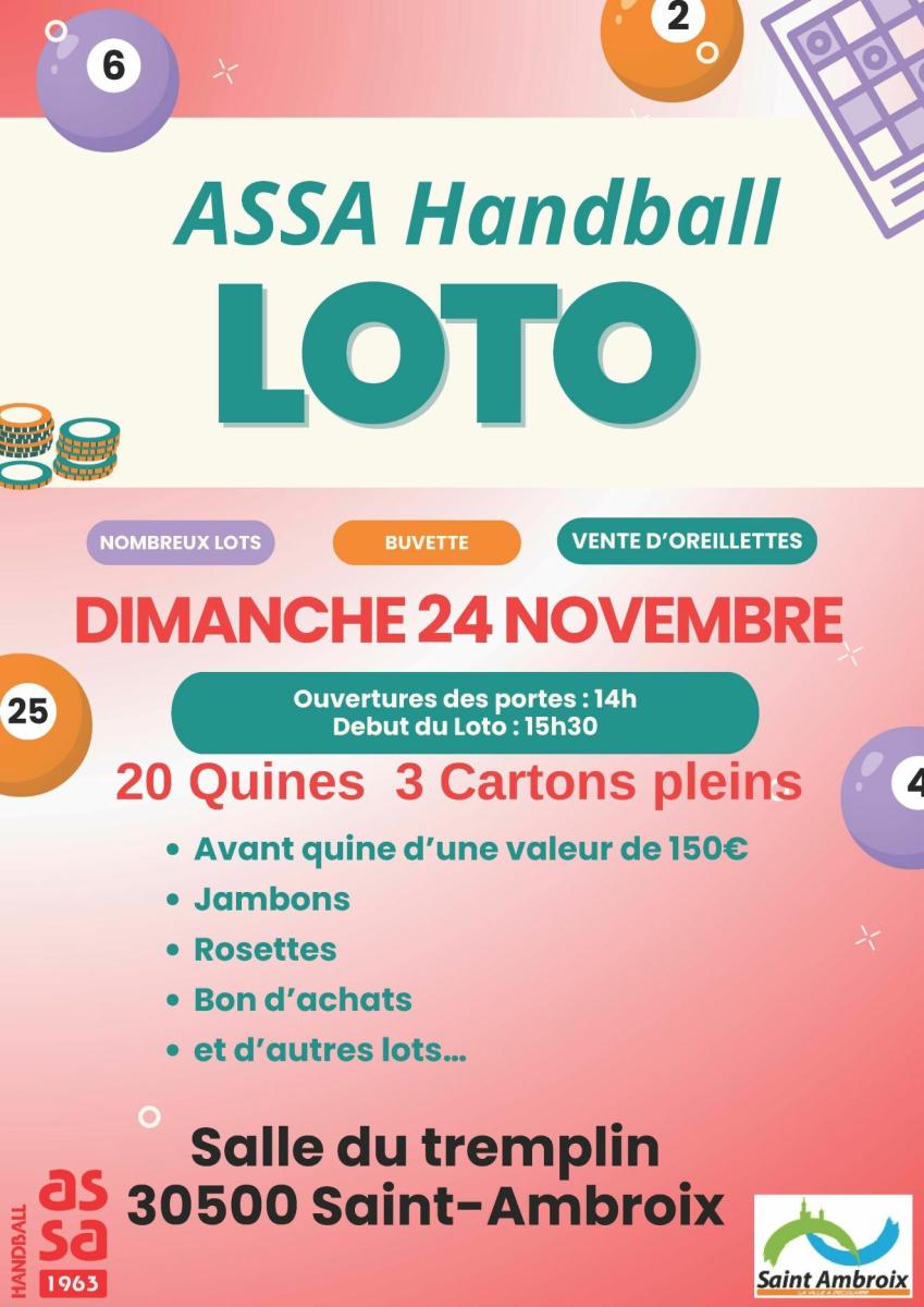 Loto de l'ASSA Hand ball