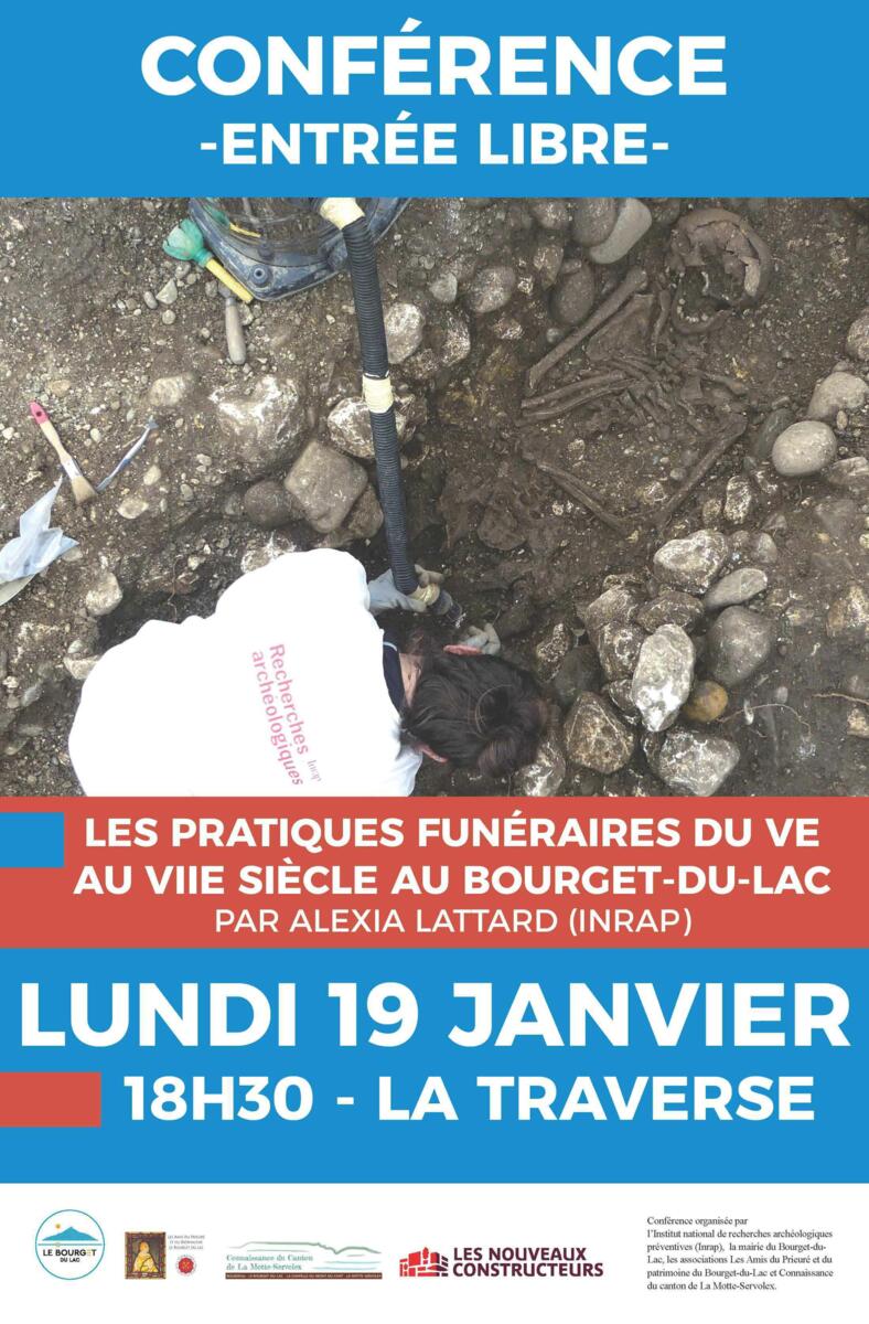 Conférence : Les pratiques funéraires du Ve au VIIe siècle au Bourget-du-Lac