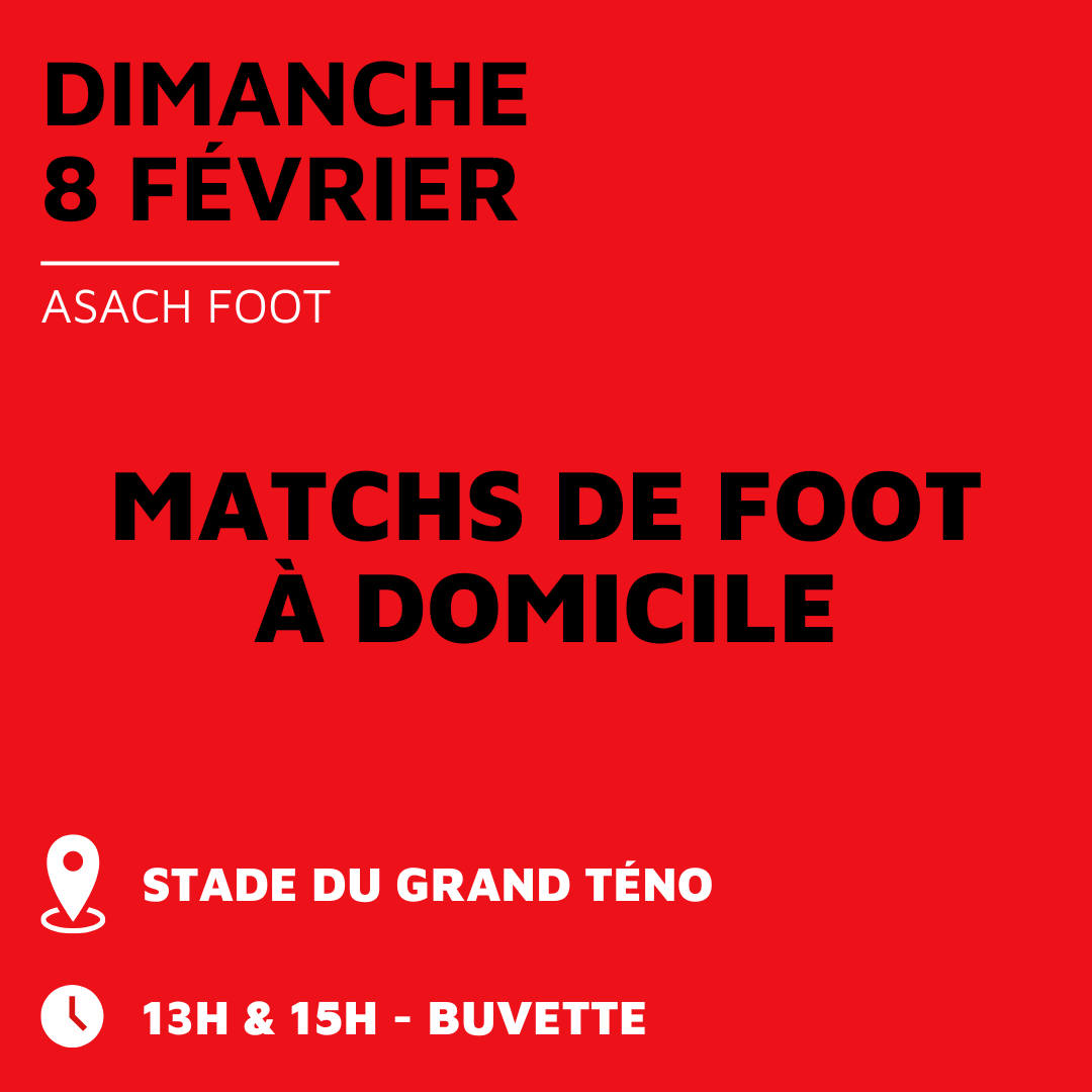 Matchs de Foot à domicile