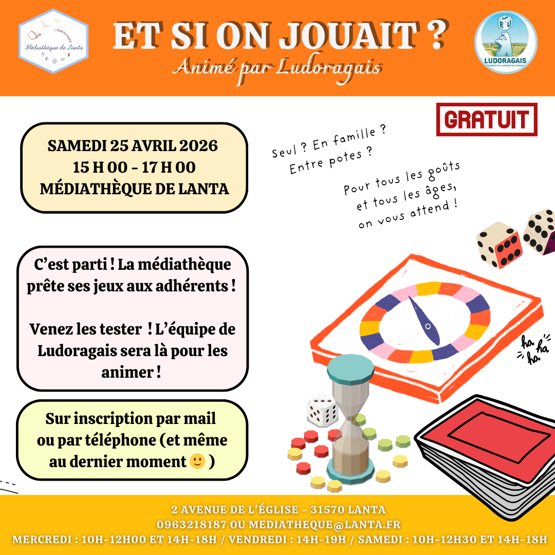 Et si on jouait ? à la médiathèque de Lanta