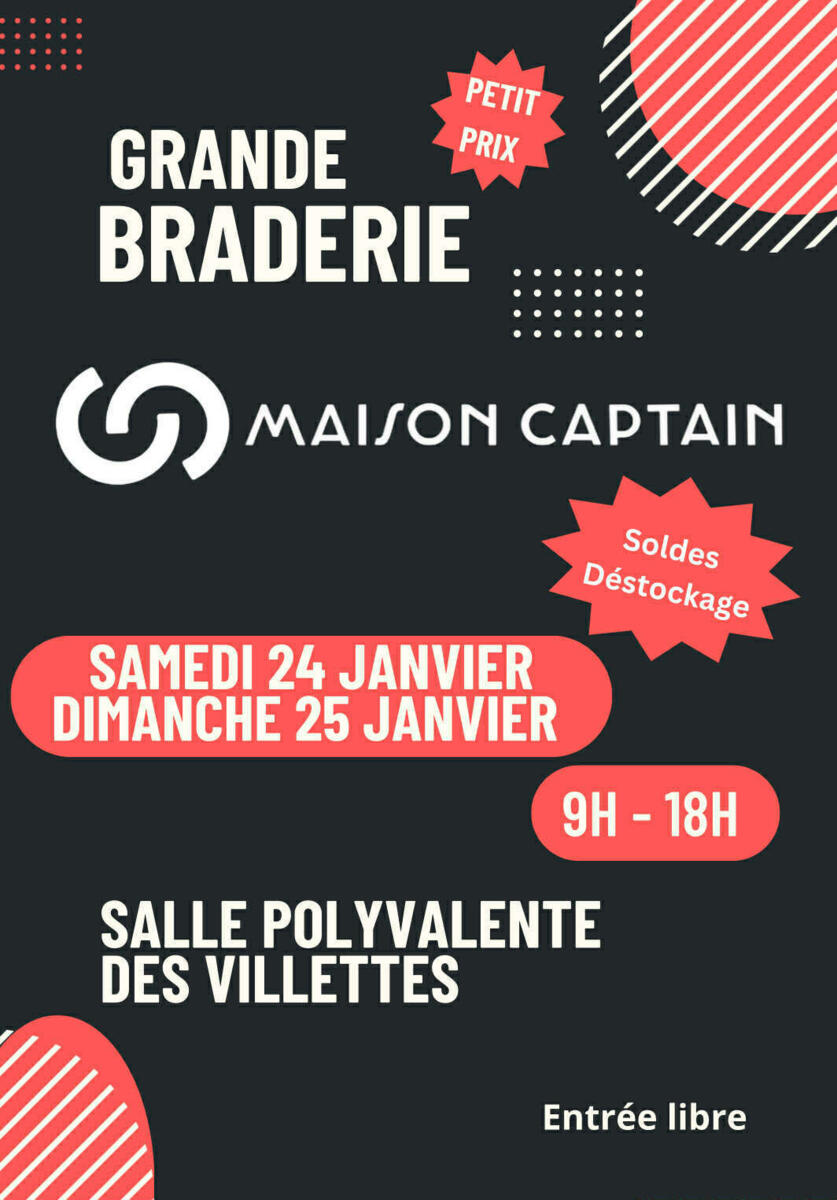 BRADERIE MAISON CAPTAIN