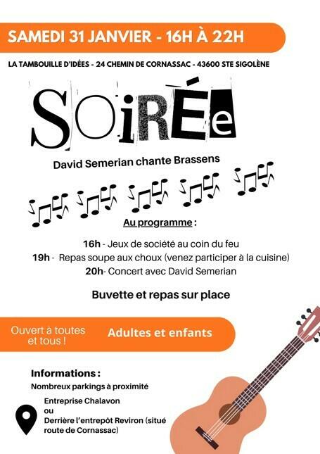 Soirée David Semerian chante Brassens