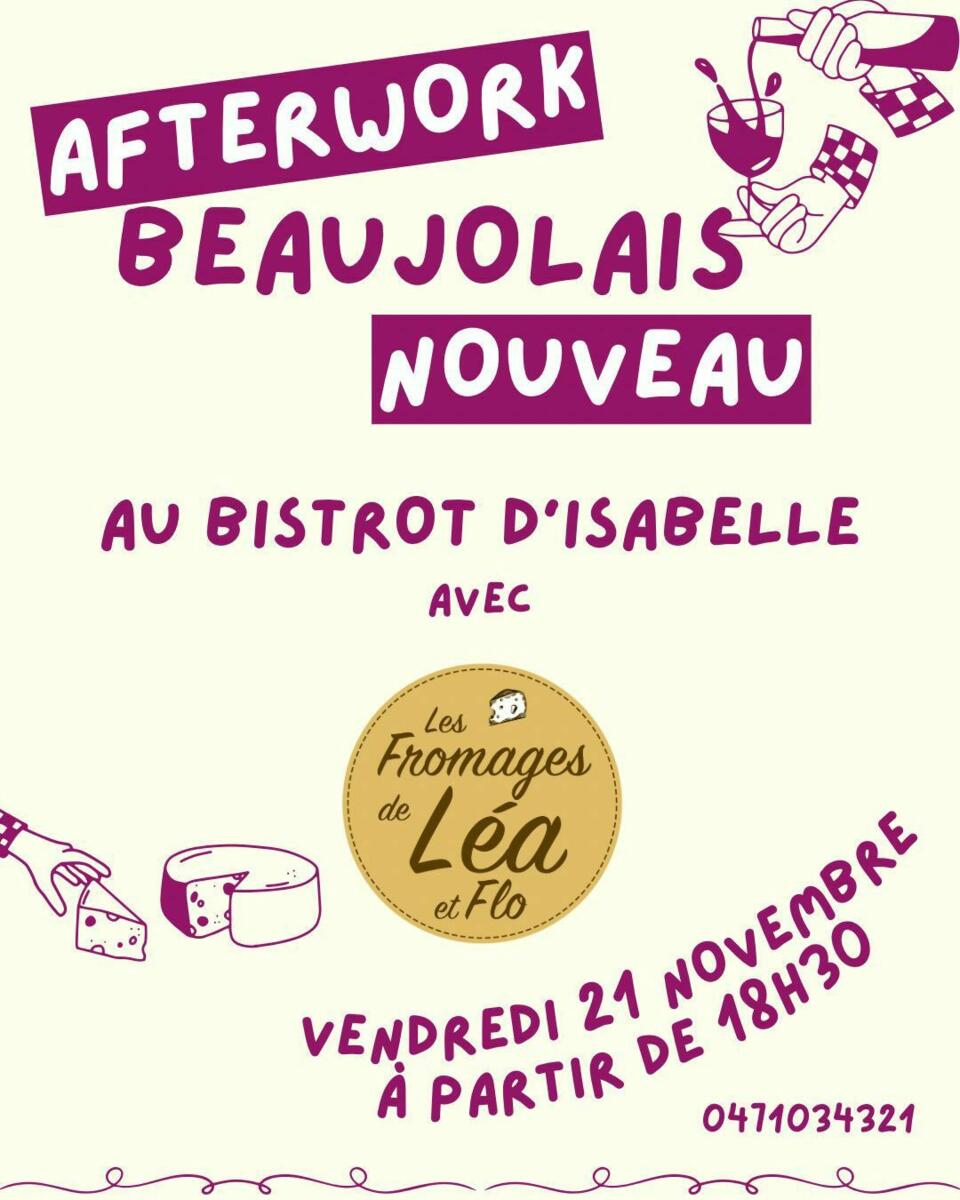 Afterwork BEAUJOLAIS NOUVEAU au Bistrot d'Isabelle