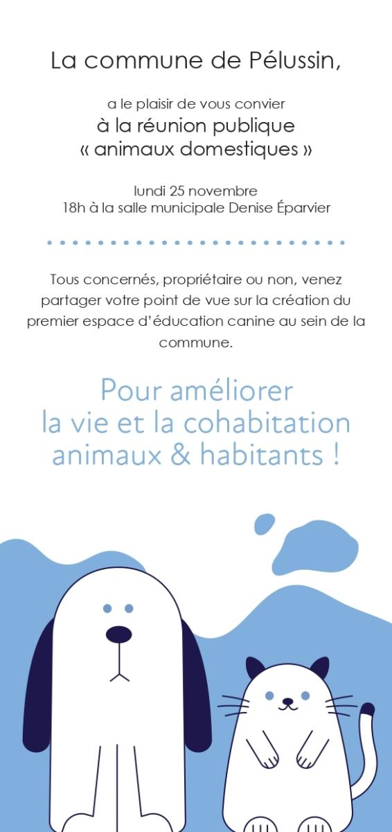 Réunion publique « animaux domestiques »