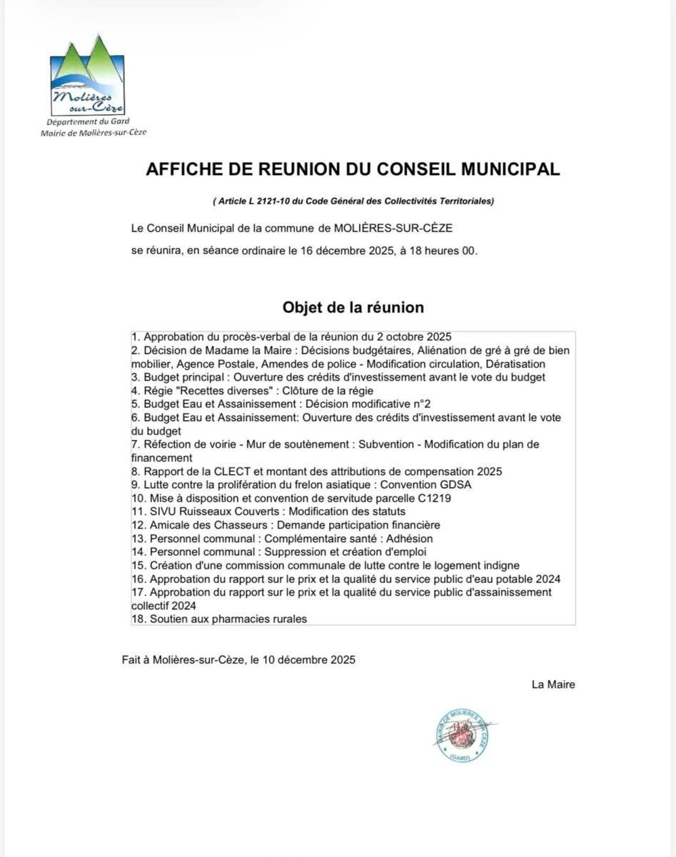 Conseil municipal