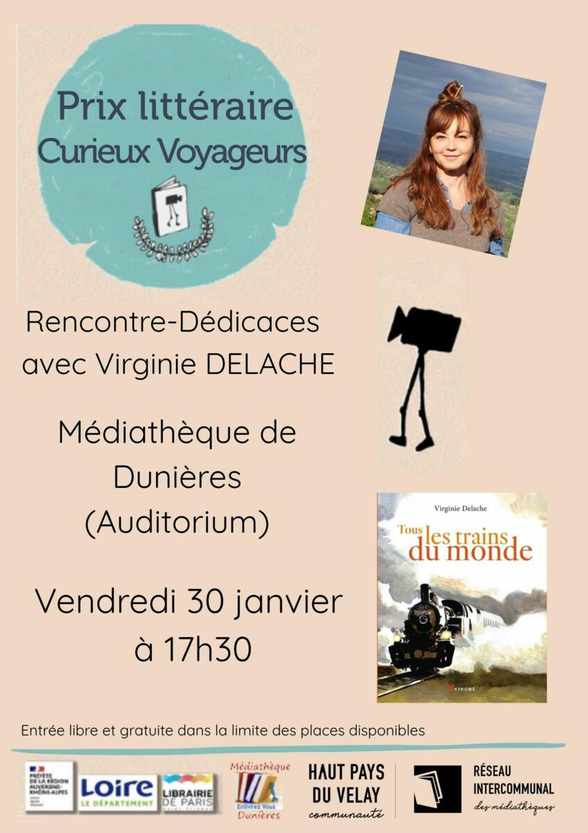 Rencontre et dédicaces avec Virginie Delache à Dunières