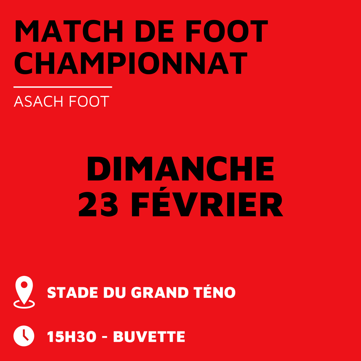 Match de Foot - ASACH Foot