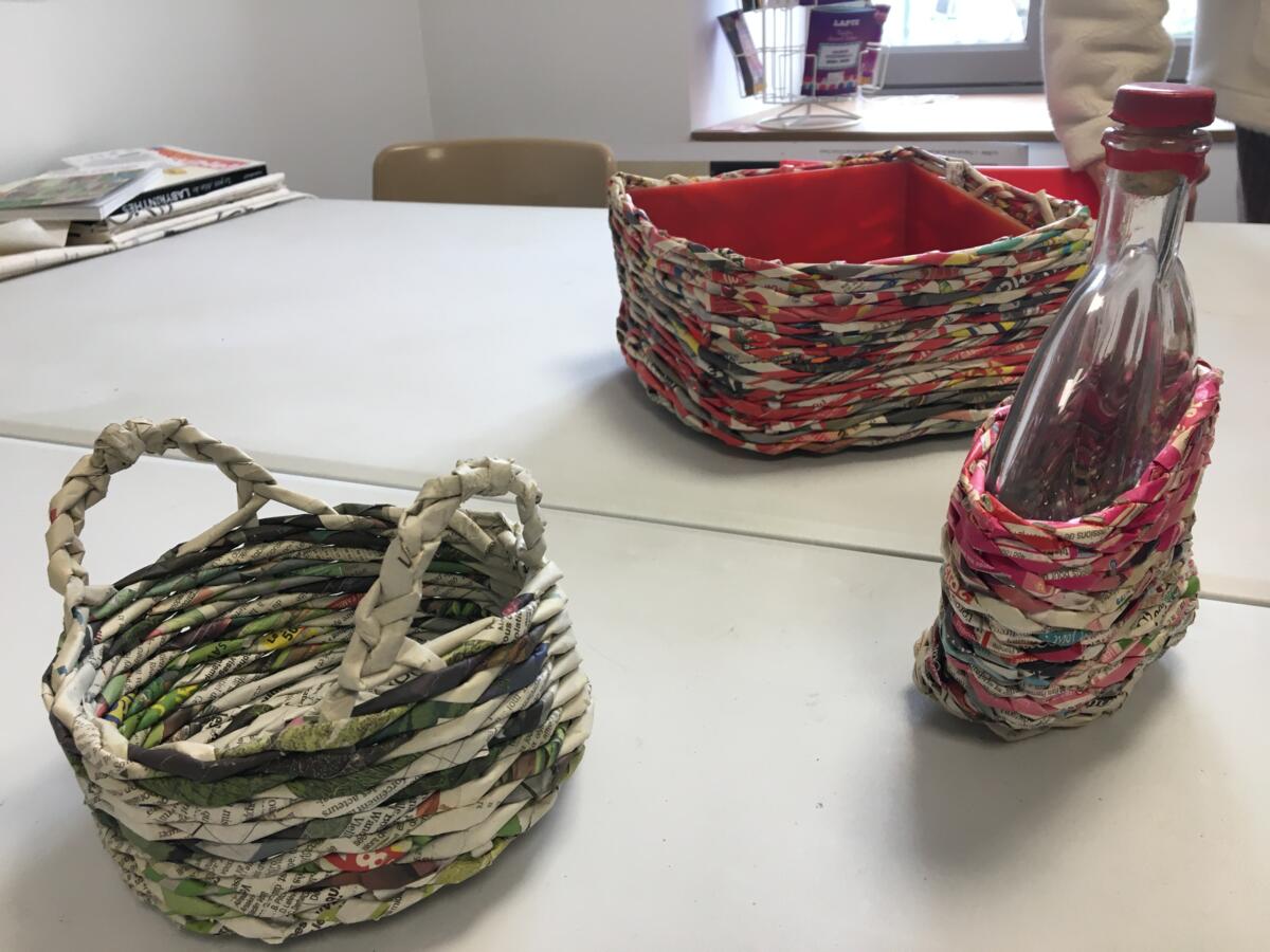 Exposition vannerie en papier