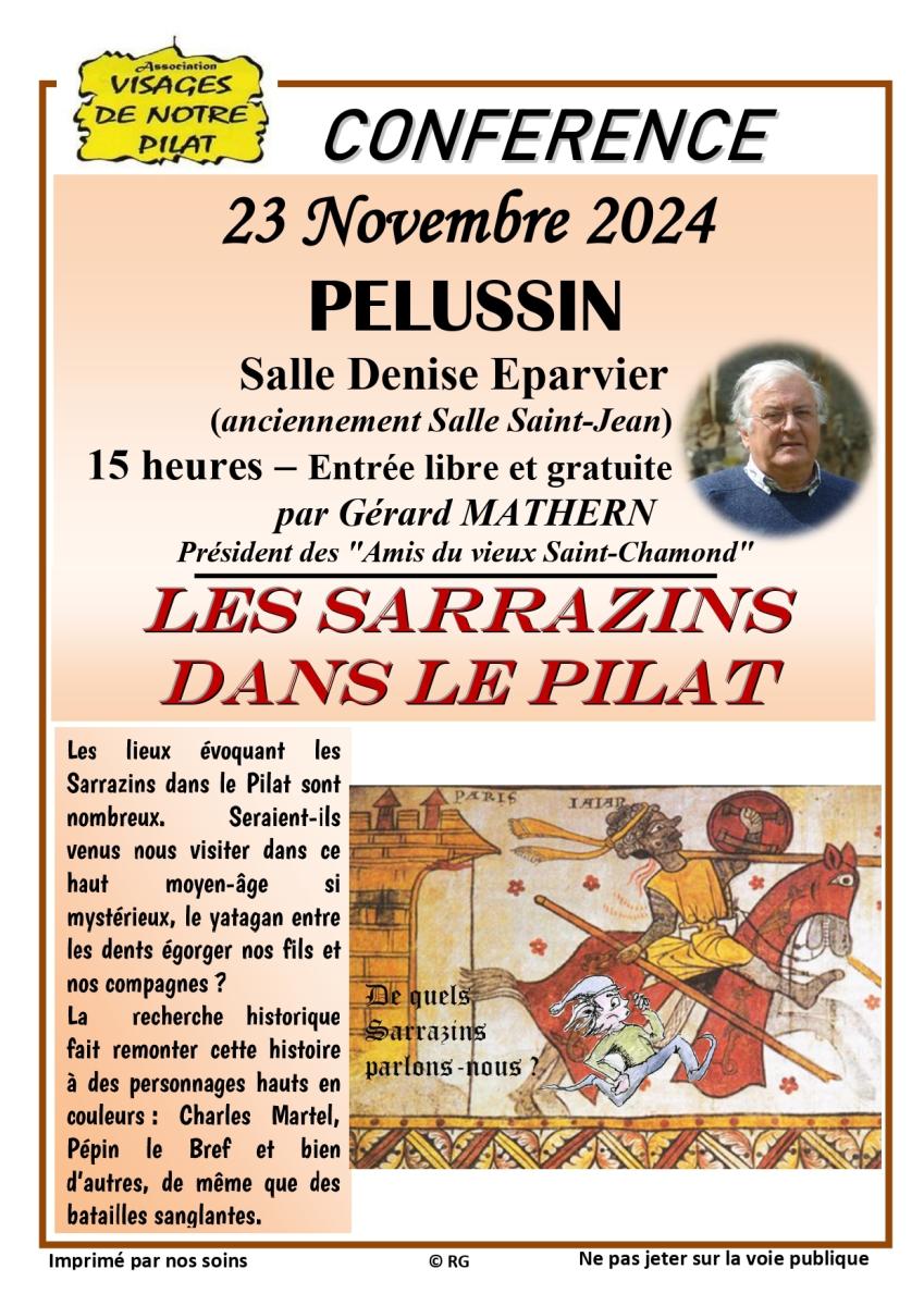 Conférence "Les Sarrazins dans le Pilat"