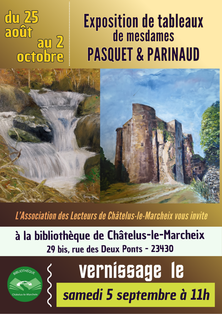 Exposition de peintures - Josette PASQUET et Josiane PARINAUD