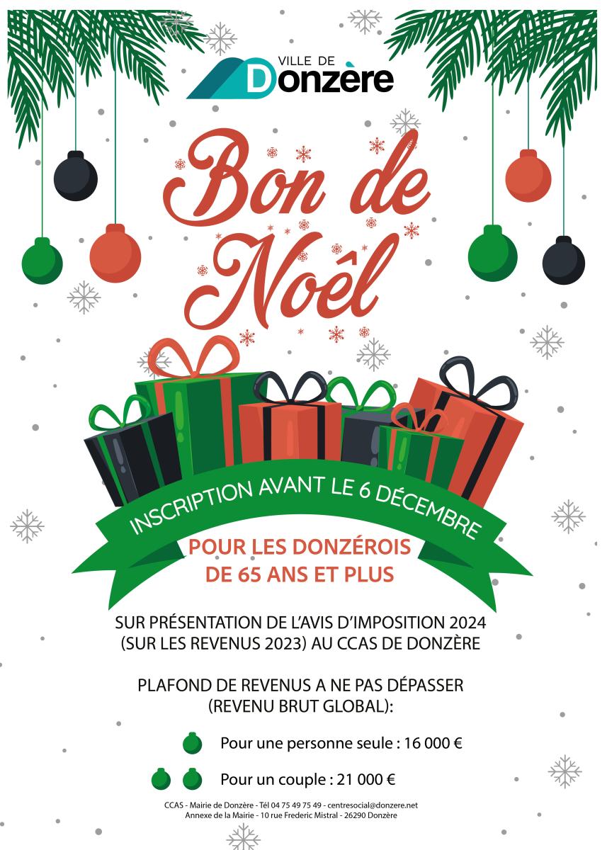 INSCRIPTION BONS DE NOËL - CCAS