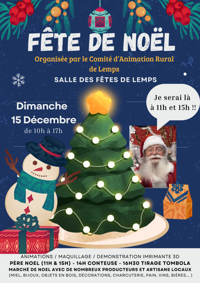 15 DECEMBRE 2024 : JOURNEE DE NOEL