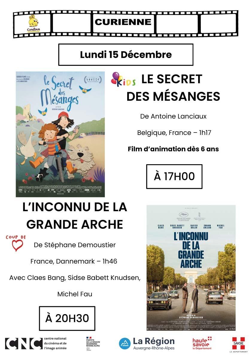 Cinébus séances du mois de décembre