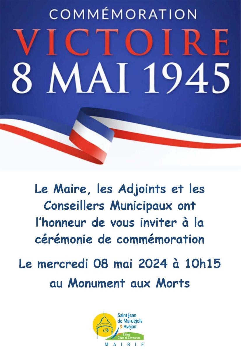 Cérémonie de commémoration du 08 mai 1945