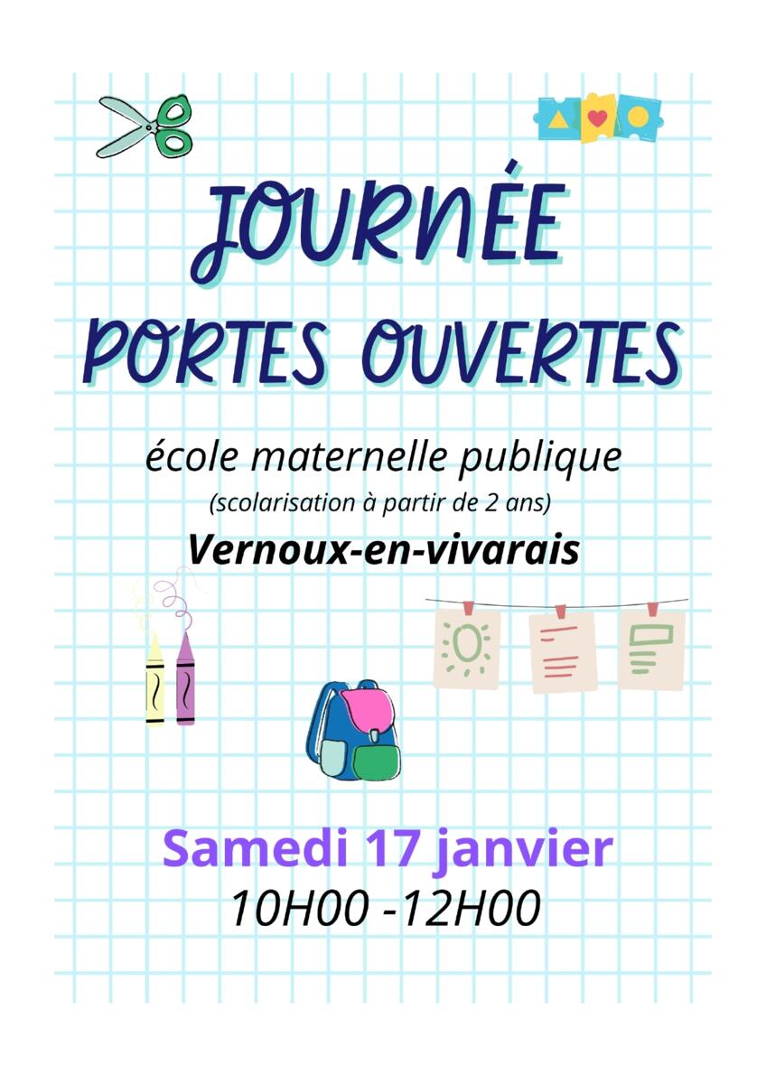 Portes ouvertes Ecole Maternelle Publique