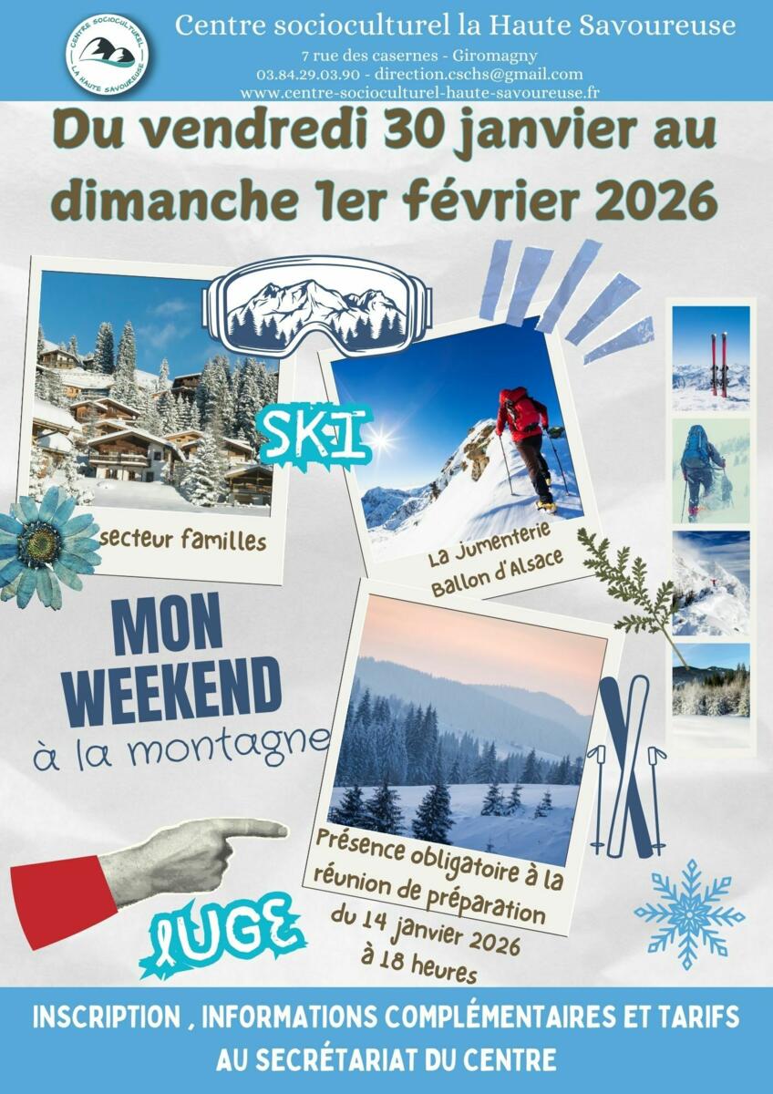 Weekend montagne avec le centre socioculturel la Haute Savoureuse