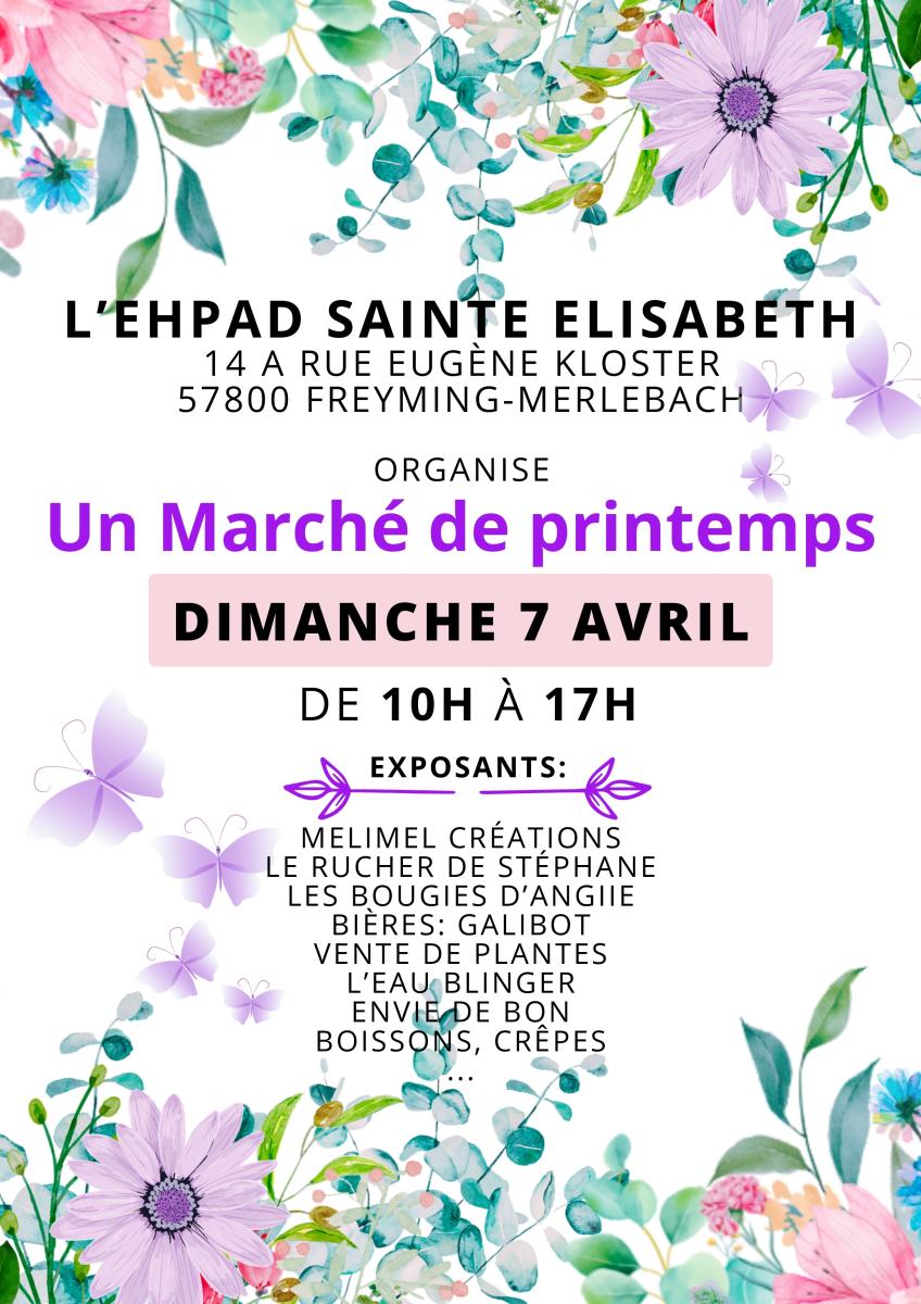 Un Marché de printemps - EHPAD St-Elisabeth