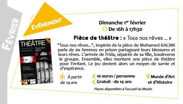 Pièce de Théâtre : "Tous nos rêves"