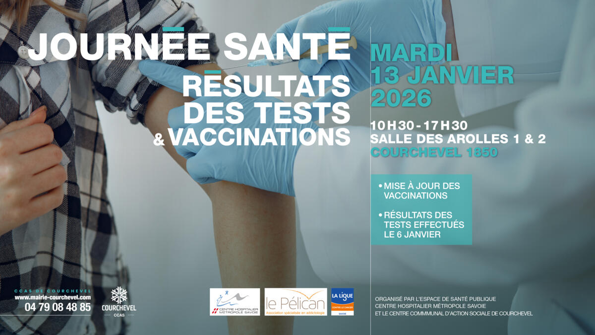 Journée santé - Résultats des tests et vaccination