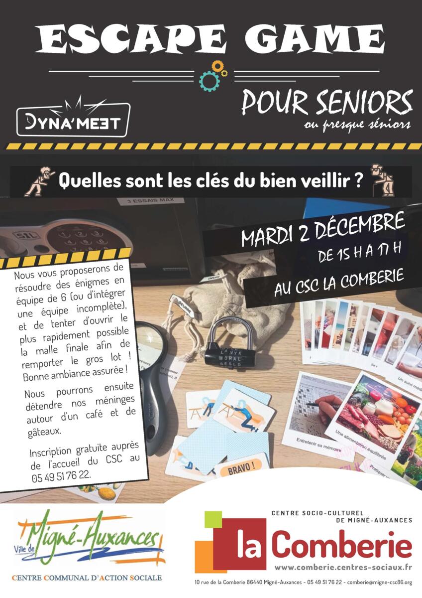 ESCAPE GAME POUR SENIORS