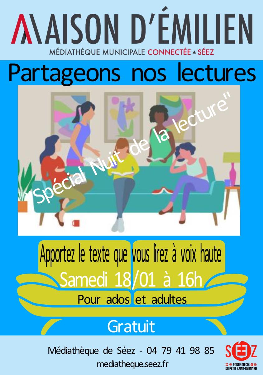 Partagez vos lectures à la médiathèque