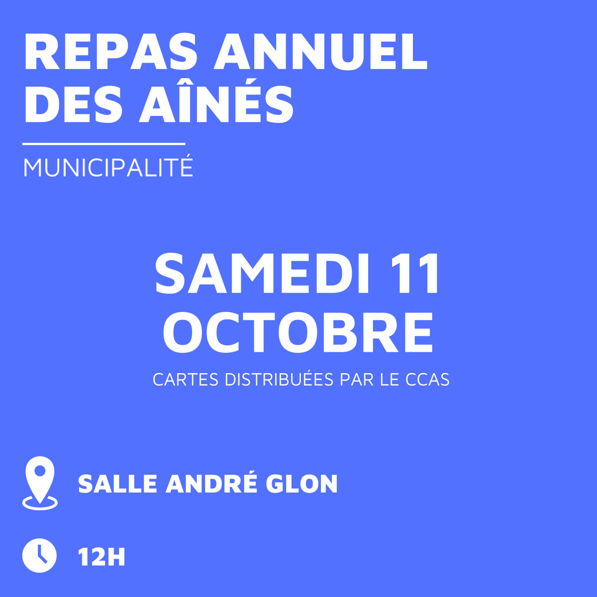 Repas des Aînés - Municipalité