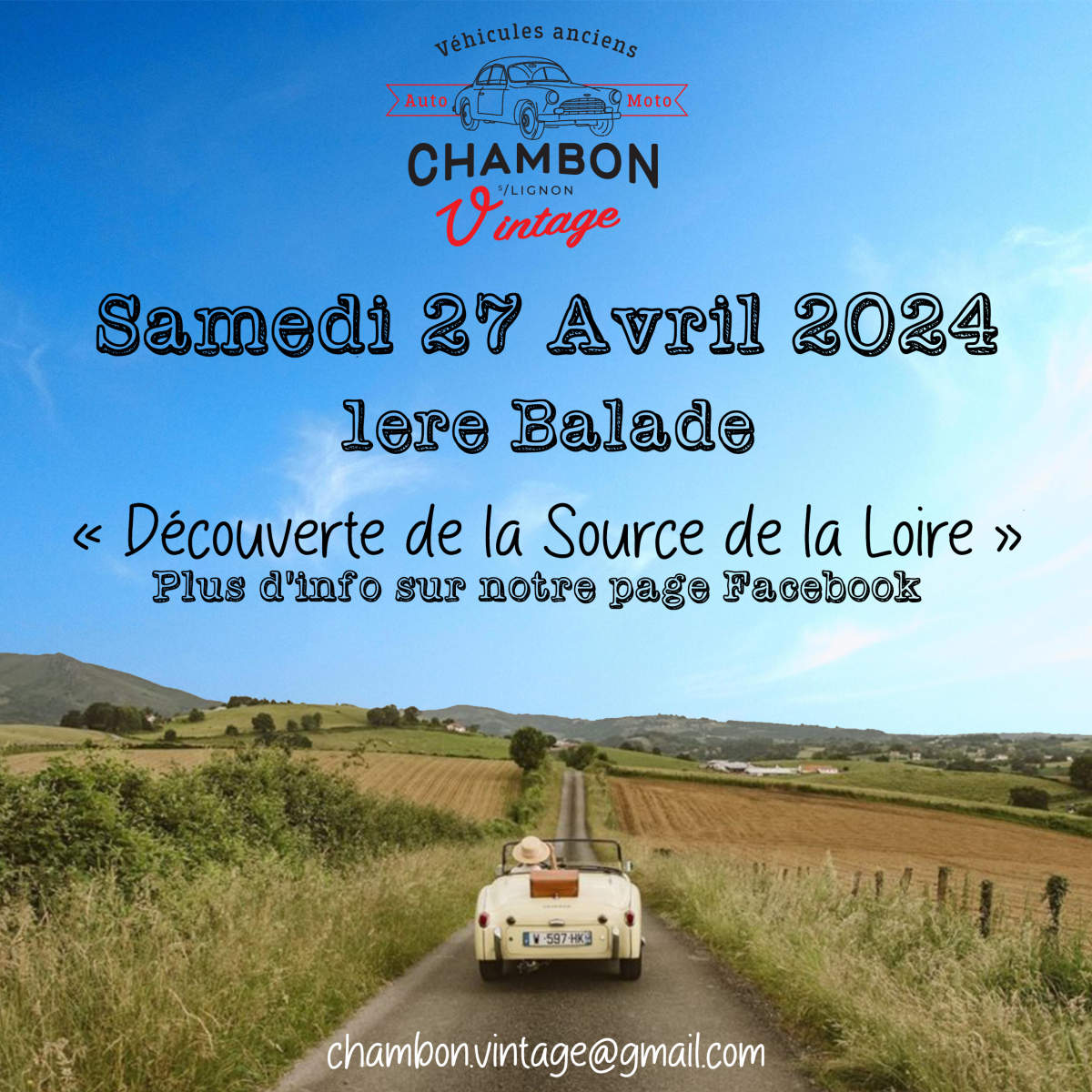 Chambon Vintage "Découverte de la source de la Loire"