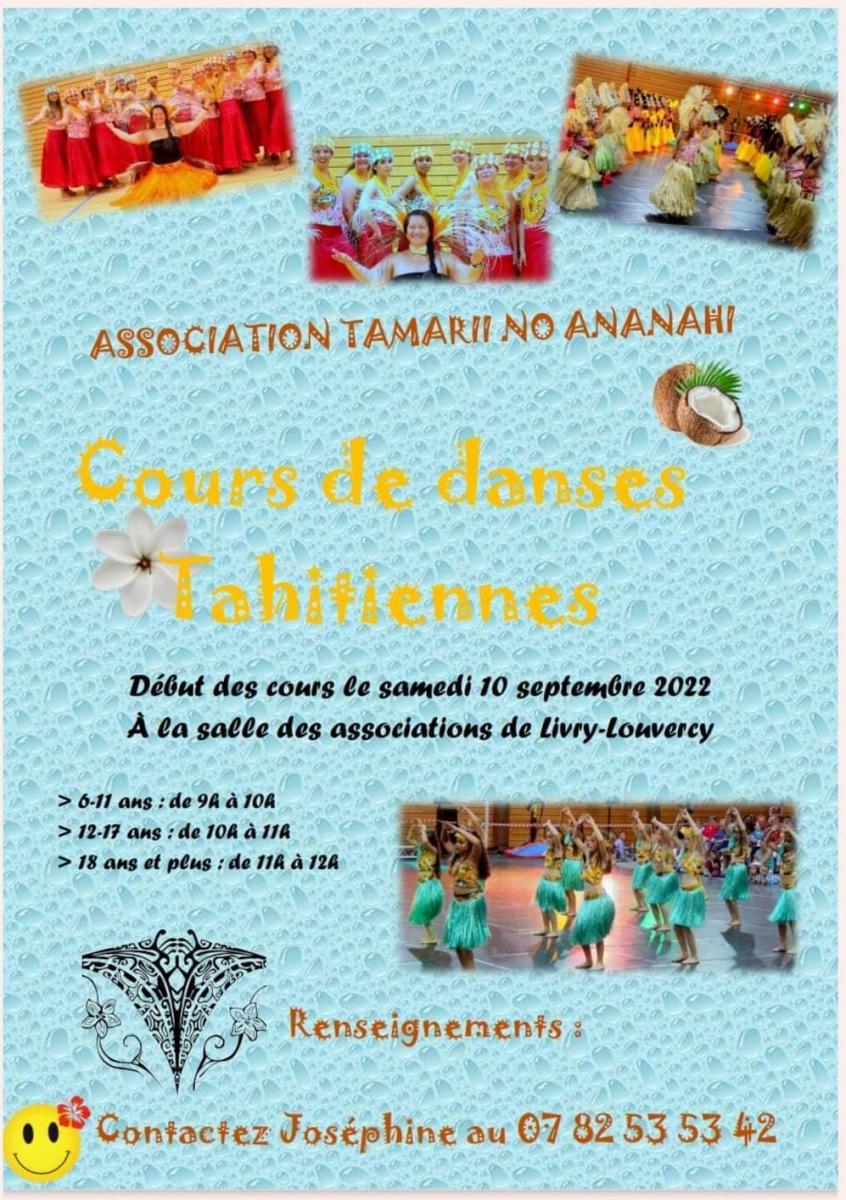 Cours de danses tahitiennes à Livry Louvercy