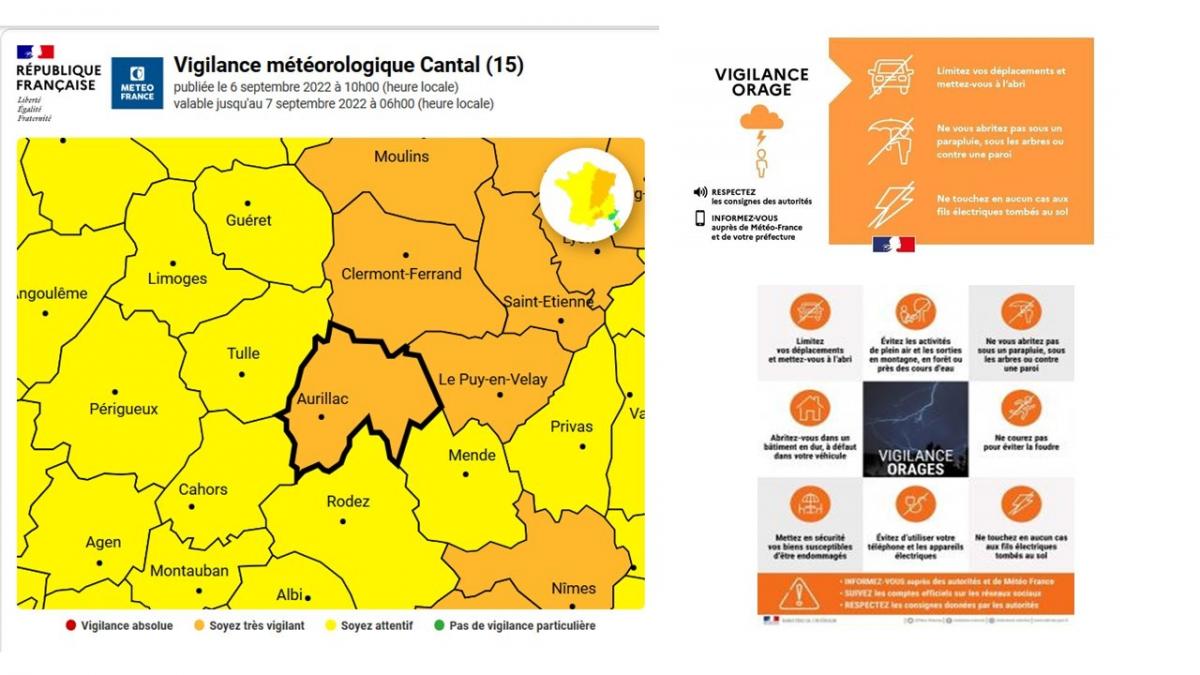🌩️ Vigilance orange orages 🌩