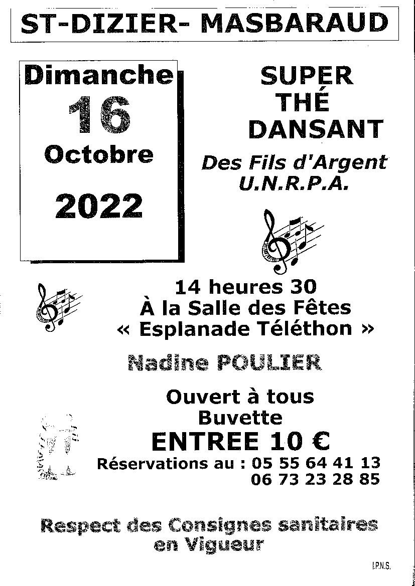 Les Fils d'argent de Saint Dizier Masbaraud 16 octobre 2022