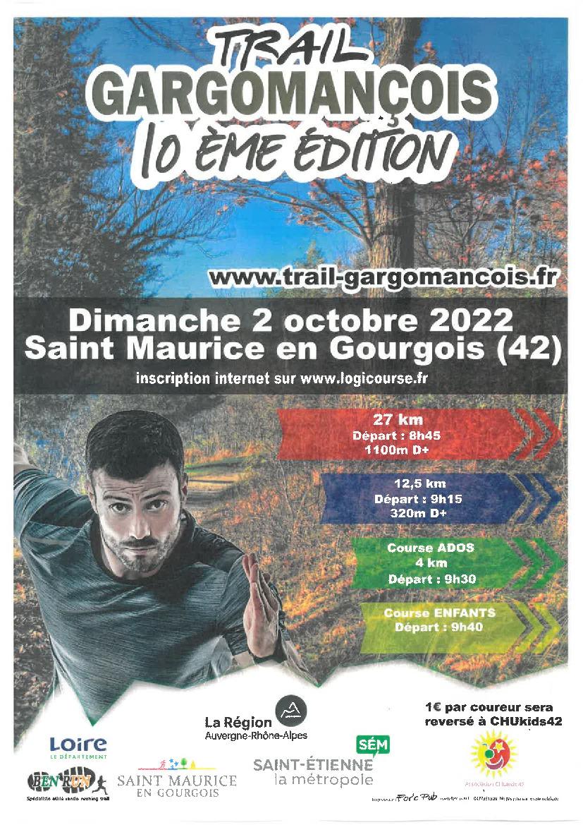 TRAIL GARGOMANCOIS - DIMANCHE 2 OCTOBRE 2022