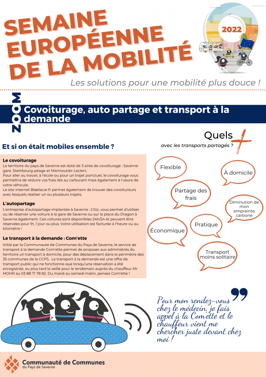 Semaine européenne de la mobilité : avant dernier jour !