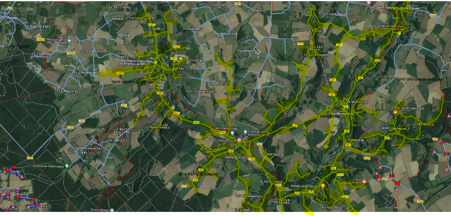 Ville de Sorgues - [FERMETURE DE LA CIRCULATION ROUTE DE BÉDARRIDES /  COUPURE D'EAU] La rupture d'une importante canalisation d'eau potable  (diamètre 600) a récemment été découverte sur la route de Bédarrides