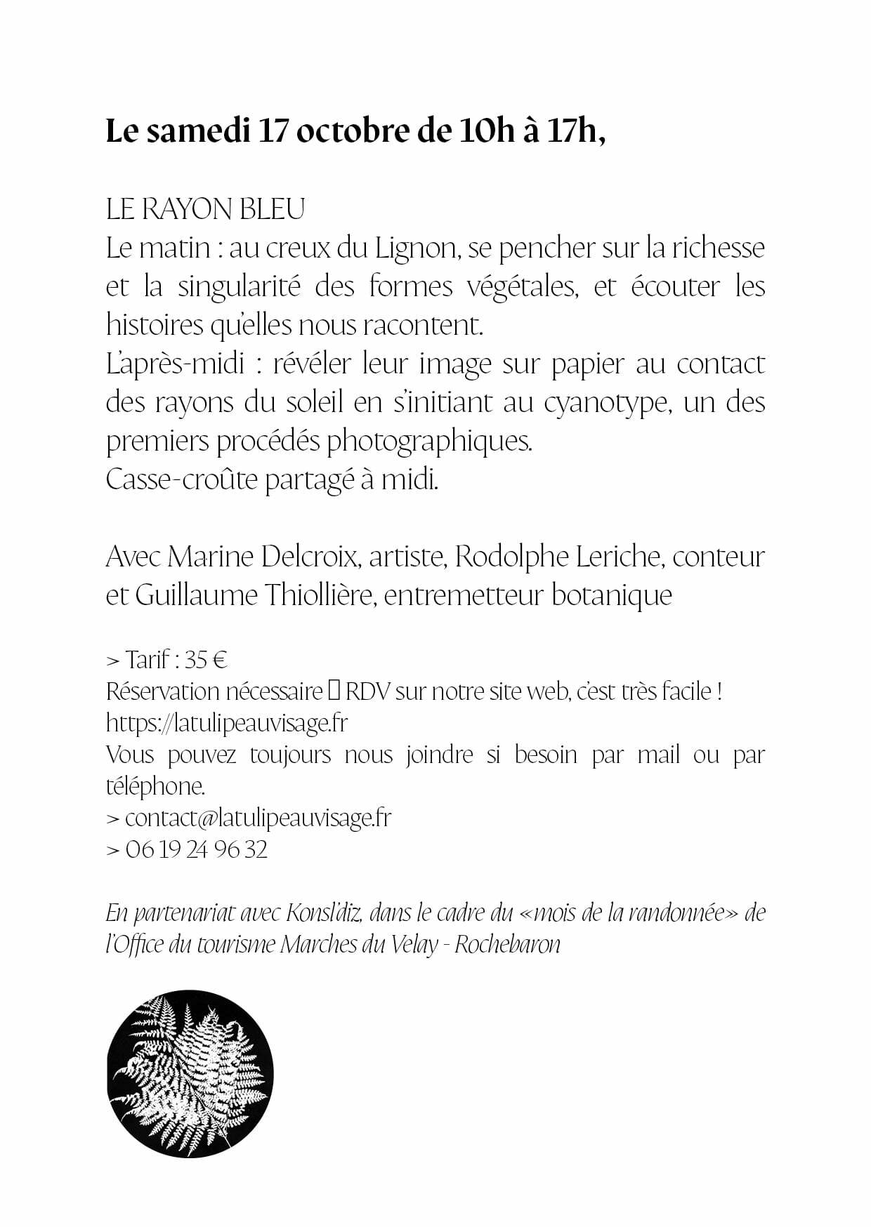 🌿 ATELIER NATURE & CYANOTYPE AU CREUX DU LIGNON 🌿