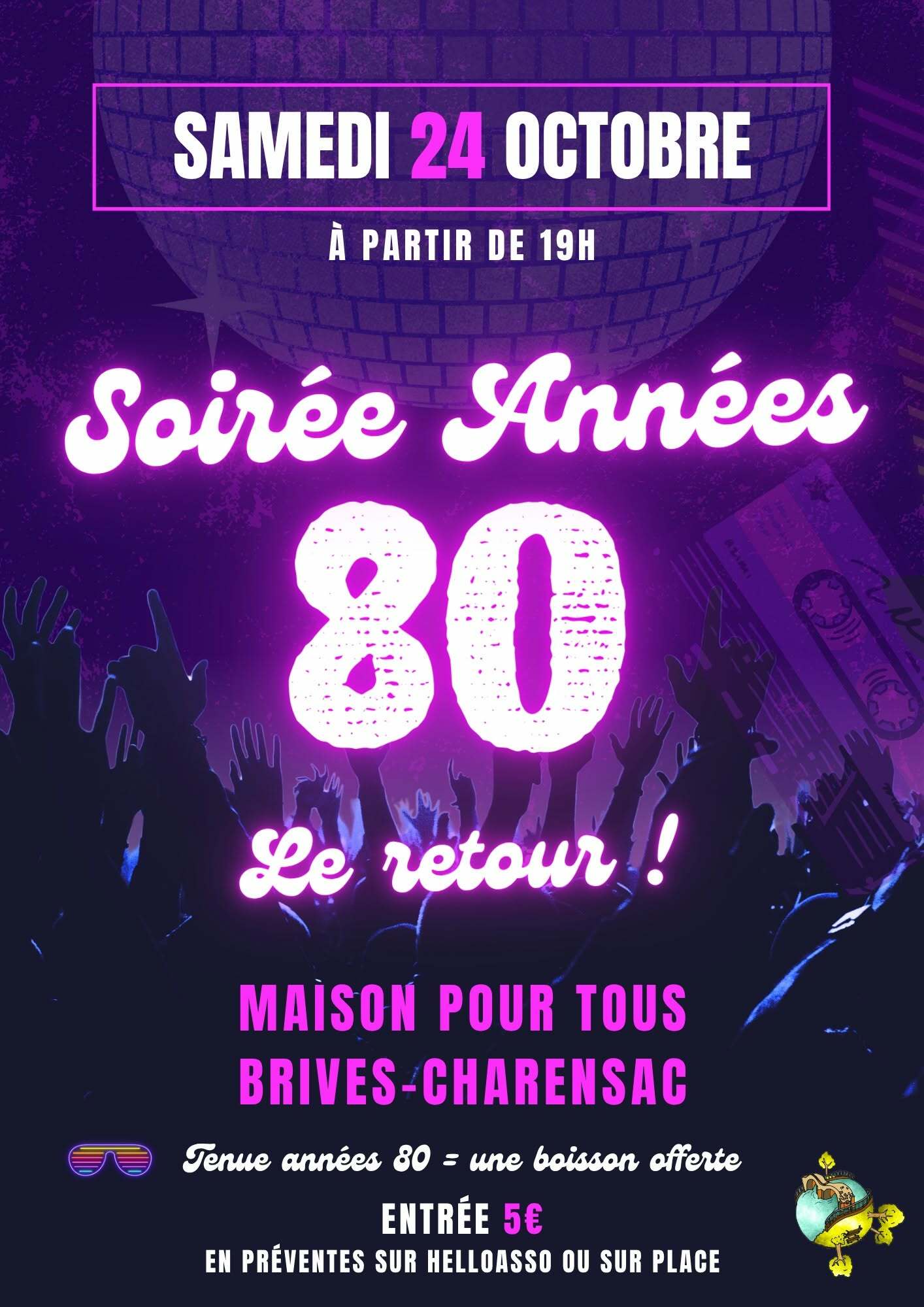 24/10 : Soirée années 80 à la MPT