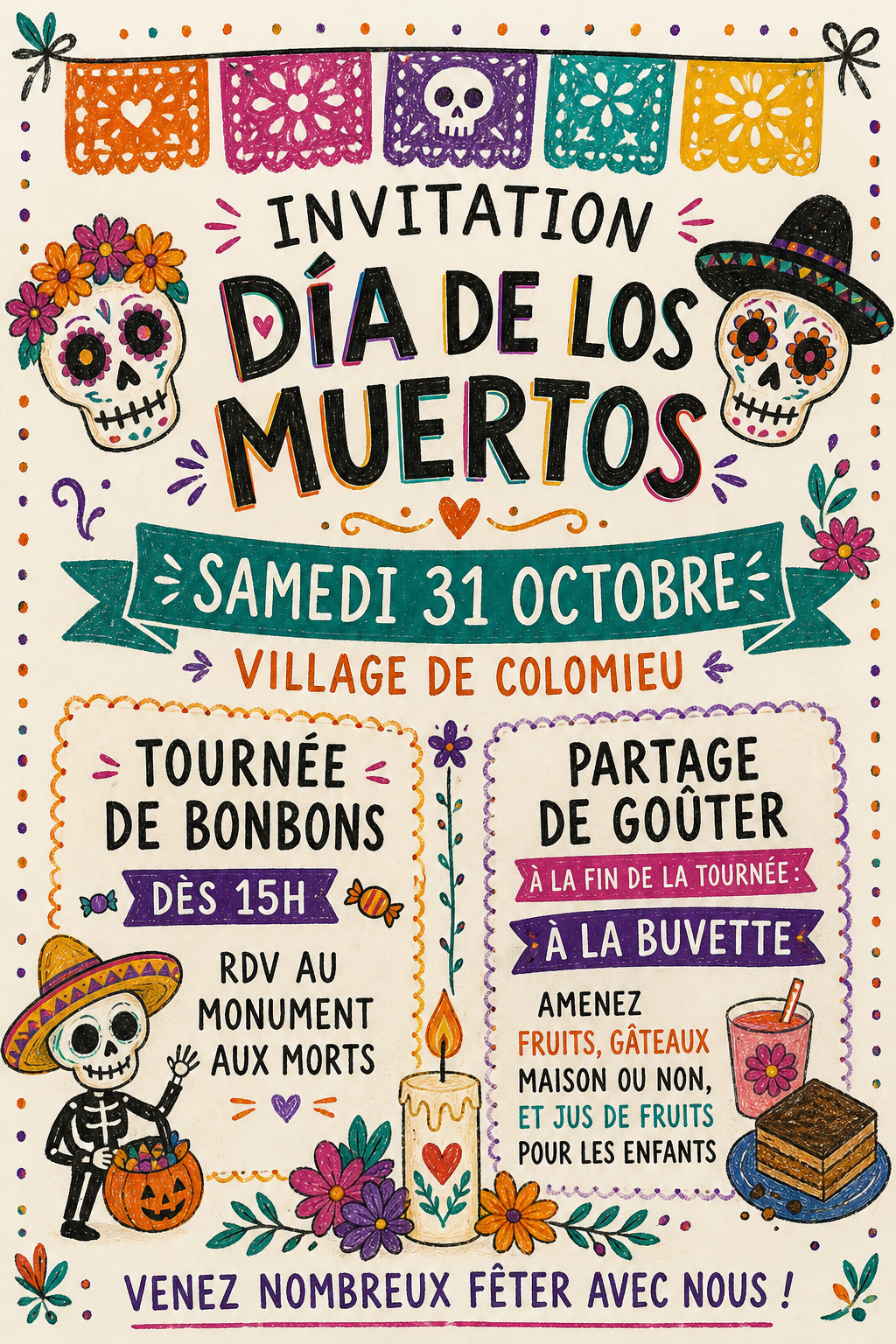 Fête d'Halloween à Colomieu