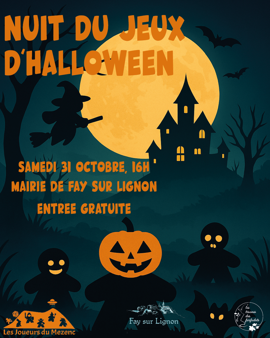 🎃 Halloween samedi 31 octobre avec les joueurs du Mézenc 🎃