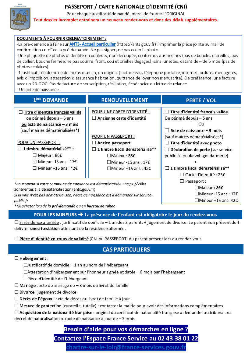 Actualités - Prise de rendez-vous et démarches Cni / passeport ...