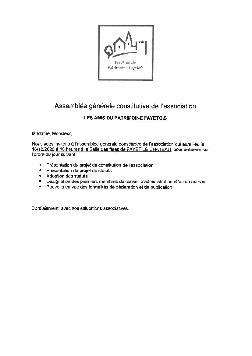 Actualit S Nouvelle Association Fayet Actualit Illiwap De Mairie