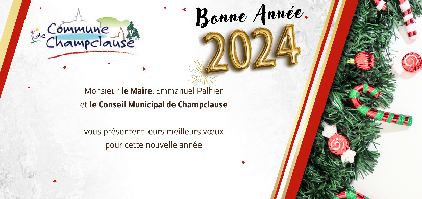 Actualités - Bonne année 2024 - Actualité illiwap de Mairie de  Saint-Pierre-la-Palud