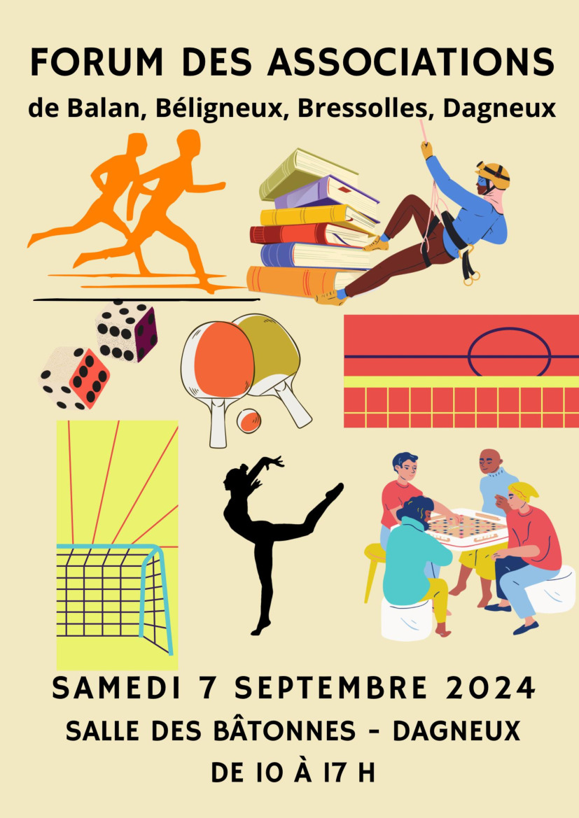 FORUM DES ASSOCIATIONS LE 07 SEPTEMBRE!