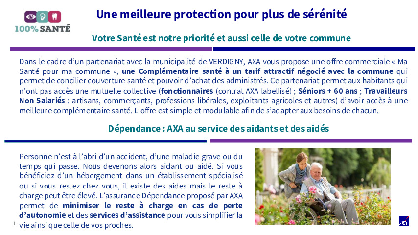 Propositions d'AXA aux habitants de Verdigny