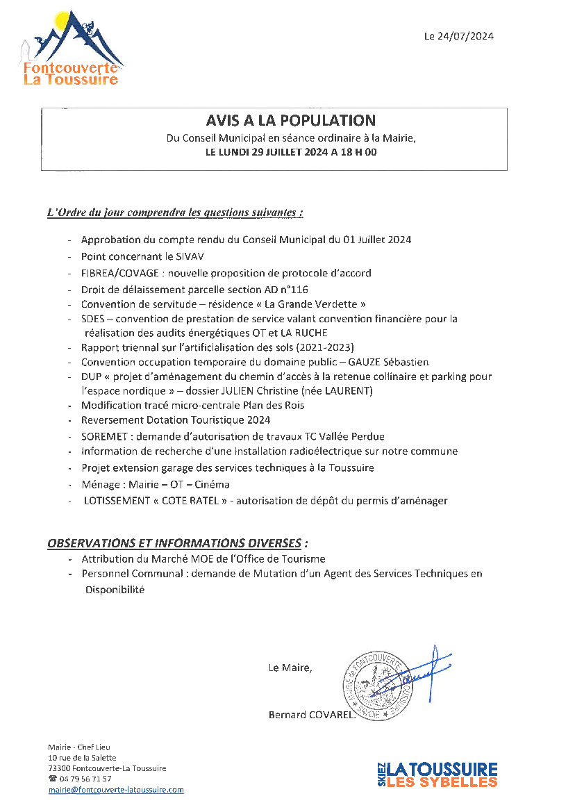 CONSEIL MUNICIPAL (1/1)