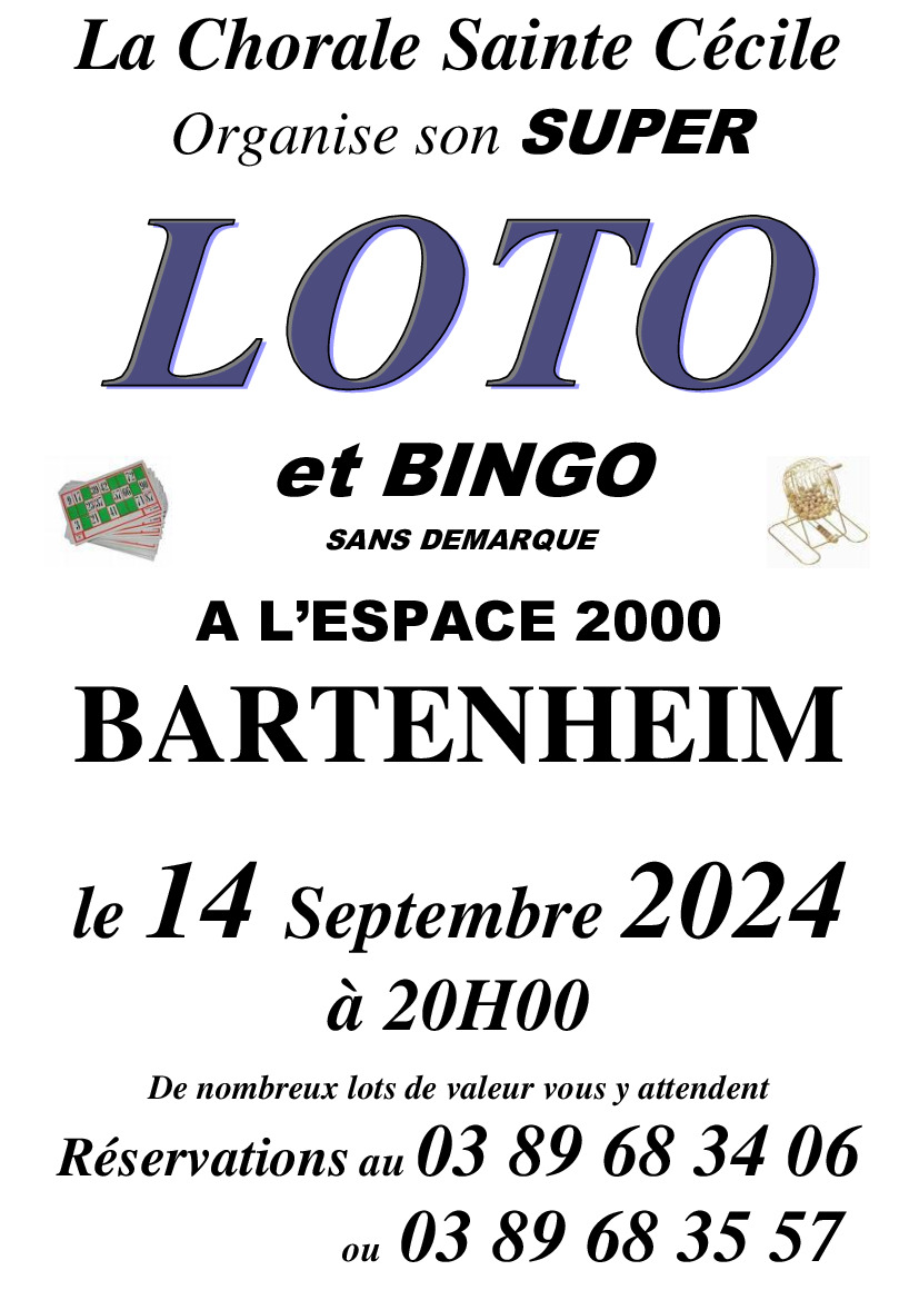 LOTO - samedi 14 septembre 2024