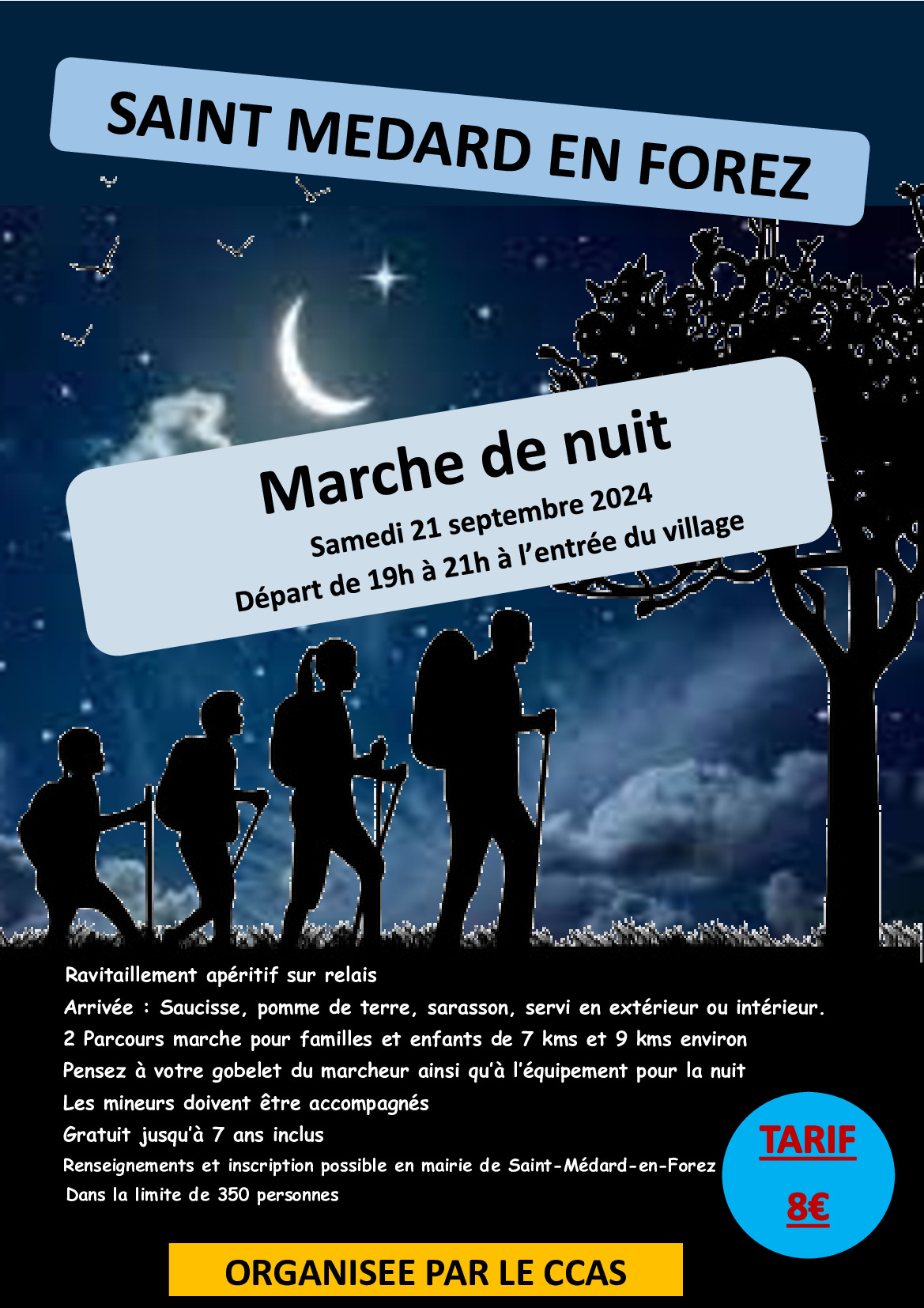 Marche de nuit - samedi 21 septembre 2024