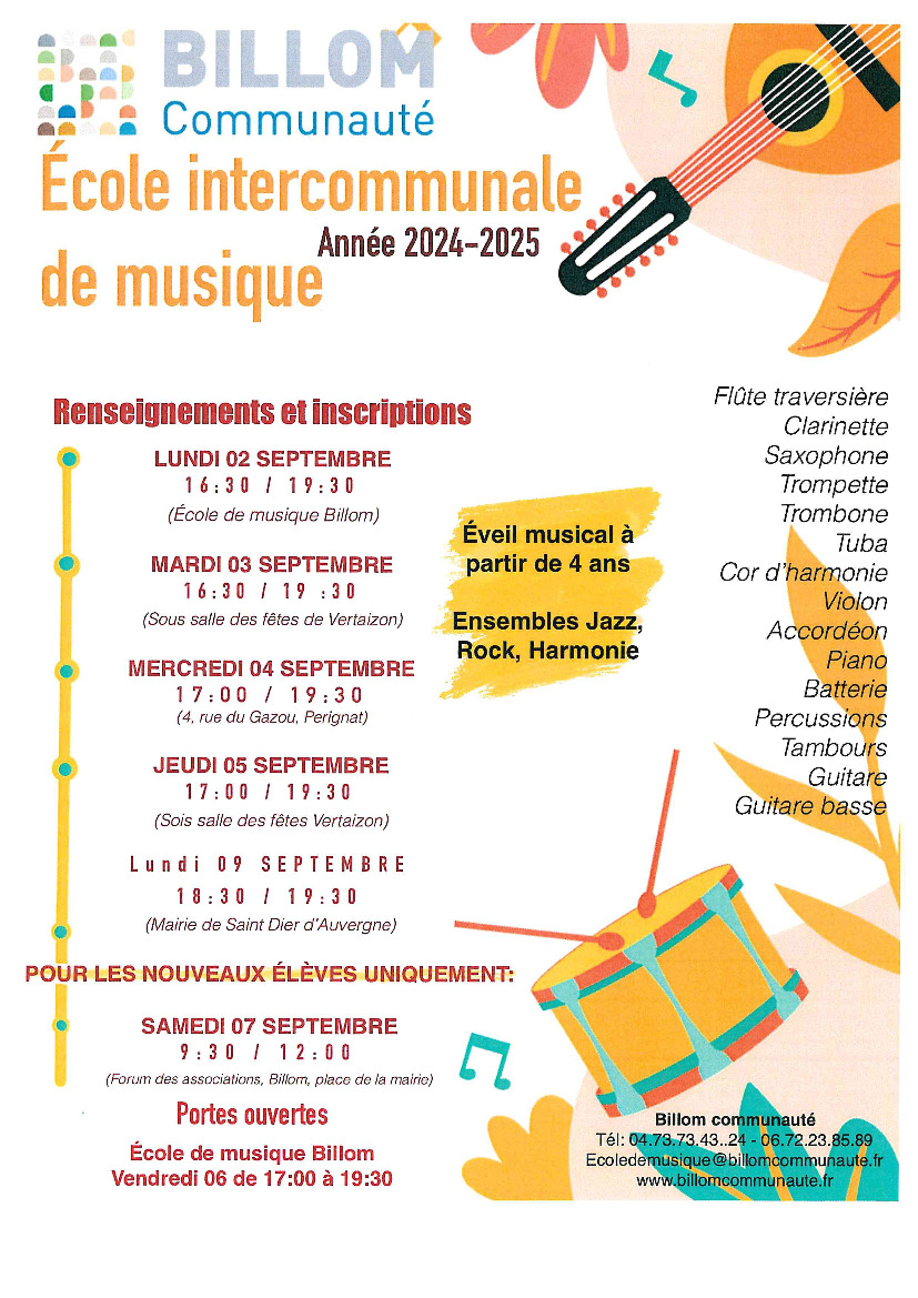 ECOLE DE MUSIQUE INTERCOMMUNALE