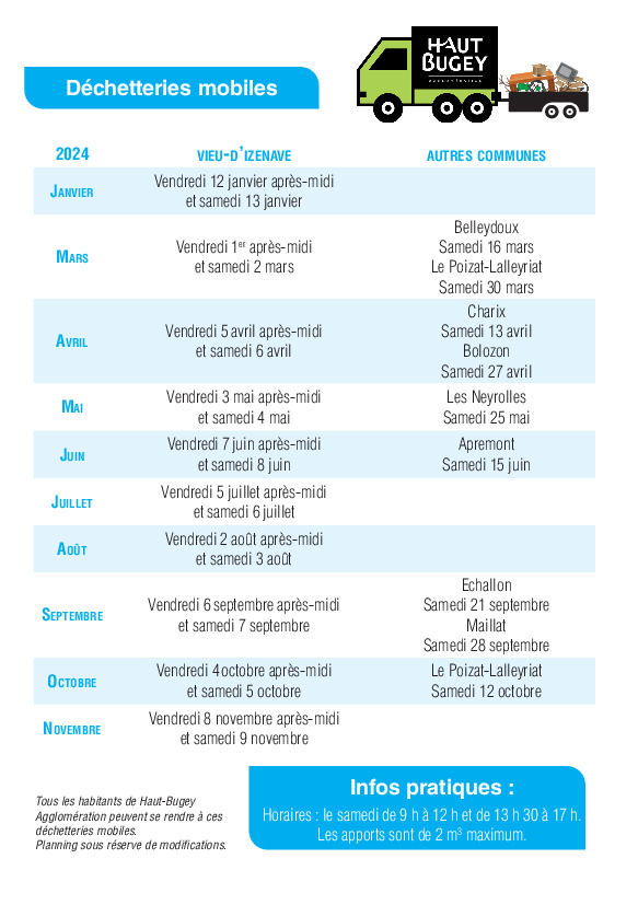 -	Planning annuel des déchetteries mobiles (1/1)