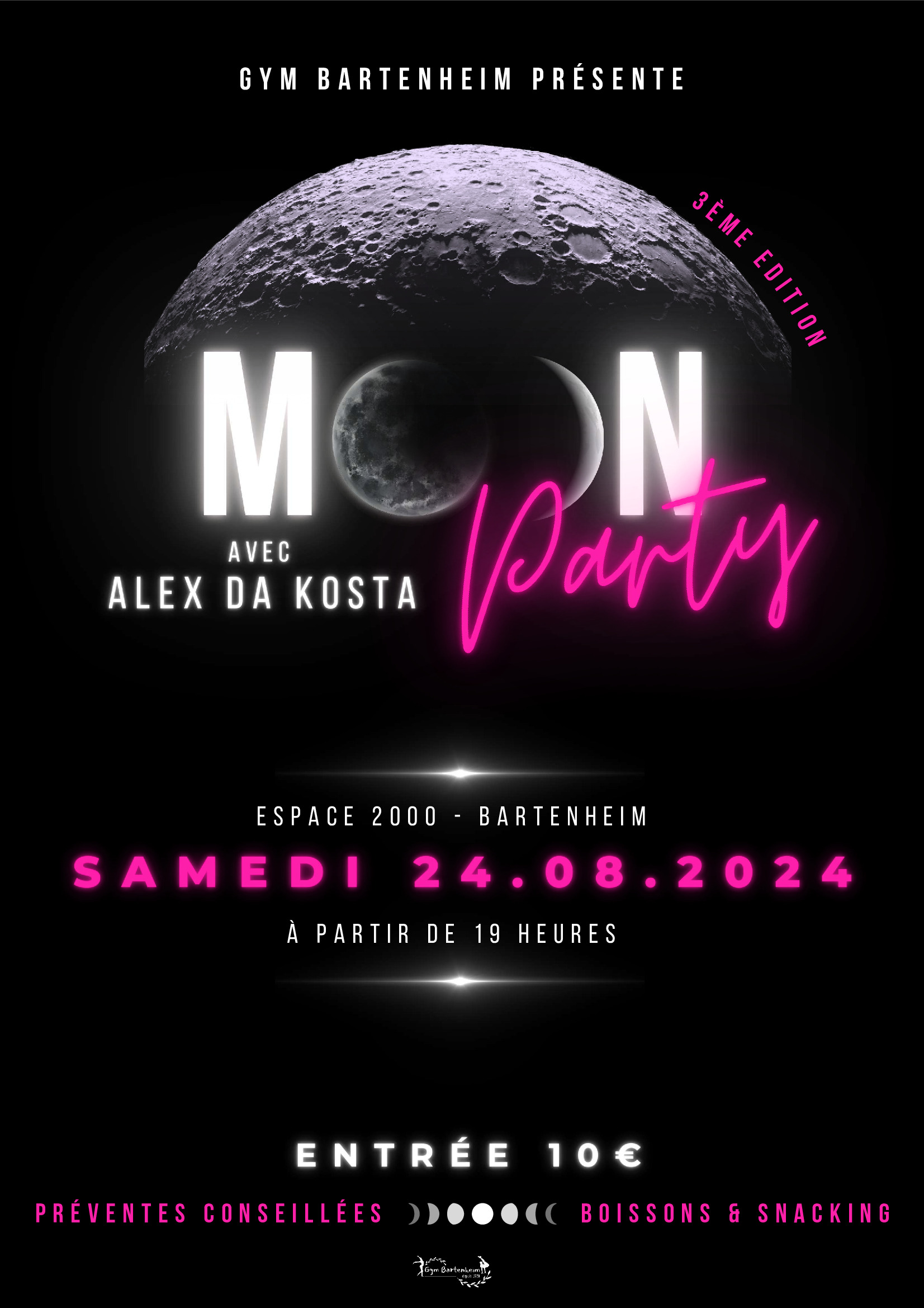 Moon party à Bartenheim - samedi 24 août 2024